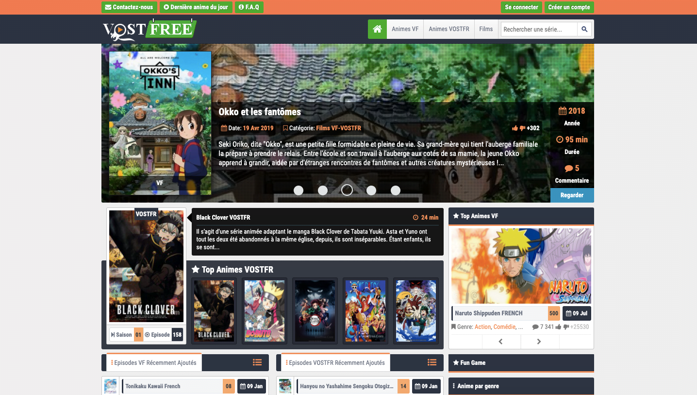 sites animes gratuits