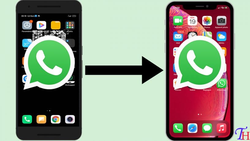 transfert whatsapp Android vers iPhone sans pc